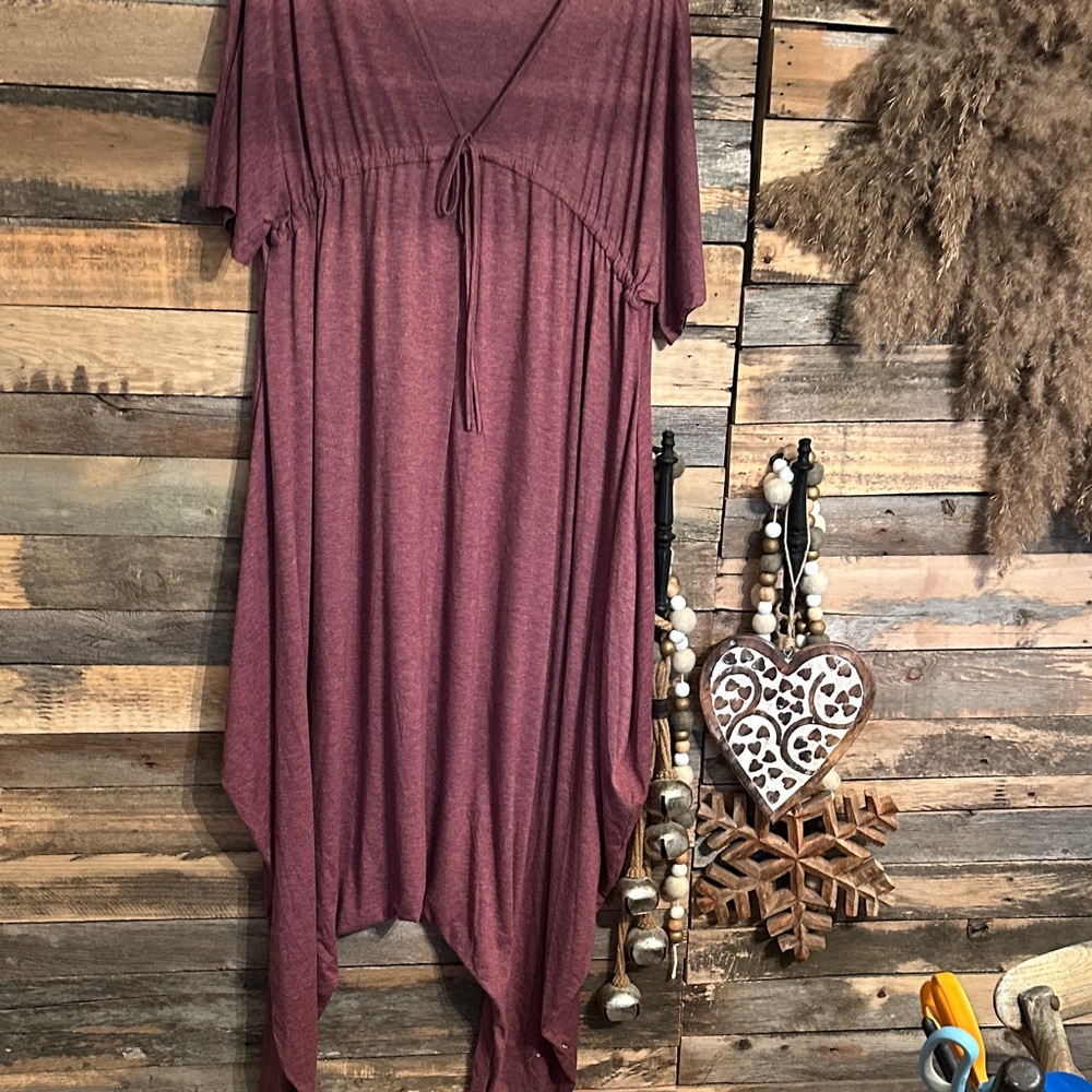 Burgundy very soft romper